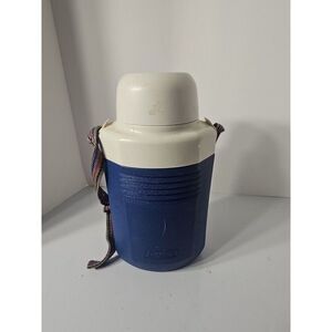 Vintage Coleman‎ Water/Ice Tea Bottle Model Number 5177 Blue Water Cooler